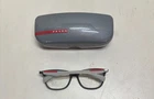 Prada Linea Rossa VPS04F DG0-1O1 Eyeglasses 55MM Grey Black Frames Italy W/ Case Pre-owned. Price: $99.00.