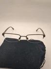 Burberry B1012 Brown Bronze Semi Rimless Rectangular Eyeglasses 50-19-135 Frames Pre-owned. Price: $69.99.