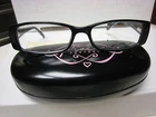 Phoebe Couture Eyeglass Frames P274 Black 53-16-135 With Case Pre-owned. Price: $19.99.