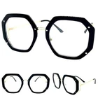 Women's Oversized Vintage Retro Style Clear Lens Eye Glasses Black Optical Frame New. Price: $18.59.