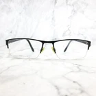 Tempo MR0001 Eyeglasses Rectangular Black Half Rim Frames 58-18-150 Pre-owned. Price: $35.99.
