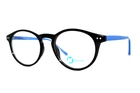 New Modern Optical Lunar Black Blue Authentic Eyeglasses Frames 49-19-145MM. Price: $49.99.