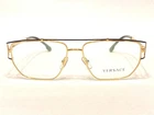 New Versace Mod VE1257 1436 Eyeglasses Frames Gold/black Aviator 55/15 140. Price: $449.99.