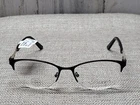 Luxe Eyewear Half Rim Eyeglass Frame 54-18-140 Black & Gold Swarovski Crystals New. Price: $26.22.