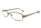 Safilo Eyeglasses Frames 4140 02A2 Brown Pink Rectangle Wire Rim 52-17-135 New. Price: $58.79.