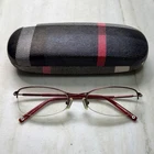 Coach Hannah HC6029 105 Red Bordeaux Semi-rimless Eyeglass Frames Only 52-17-135 Pre-owned. Price: $42.99.