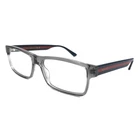 Gucci Eyeglasses Frames GG0752O 003 Gray Blue Red Rectangle Full Rim 56-16-150 New. Price: $229.99.