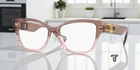 Versace VE3347 5435 Pink Transparent Demo Lens 52 Mm Women's Eyeglasses New. Price: $161.99.