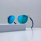 Oakley Slender OX8193 Clear Frame Blue Prizm Polarized 57MM Square New. Price: $129.00.