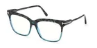 Tom Ford TF5768-B Green Havana 056 Plastic Eyeglasses Frame 54-15-140 Blue Block Pre-owned. Price: $231.60.