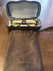 Gucci Black And Gold Glasses GG1044O 001 With Case Cleaning Cloth Italy Pre-owned. Price: $225.00.
