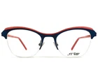 Rey Eyeglasses Frame JF2793 2560 Brushed Blue Orange Matte Half Rim 49-20-143 New. Price: $299.99.