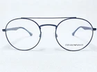 New Emporio Armani EA1107 3298 Mens Matte Blue Round Eyeglasses Frames 51/20 145. Price: $99.99.