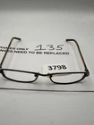 Valentino Brown Rectangle Metal Eyeglasses Frame Italy 5255 007M 17 135 Pre-owned. Price: $32.47.