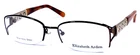 Elizabeth Arden EA1082A-1 Nos Dark Brown Half Rimless 51-17-130 Eyeglasses Frame Pre-owned. Price: $32.00.