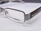 Dolce Gabbana Eyeglasses Frames Woman Silver Braun Rectangular Rimless 83112 Np New. Price: $98.01.