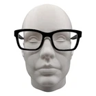 Warby Parker Boggs Extra Wide Jet Black Eyeglasses 55-20-150 Rectangular Frames Pre-owned. Price: $39.99.