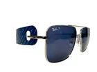 Ray-ban Polarized Sunglass RB3758 003/2V Silver Frame Blue Len 56/16 145 No Case New. Price: $100.00.