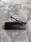 Burberry Plaid Glasses W/ Black Spell Out Case 2199 3001 53017 145 Frames Only Pre-owned. Price: $109.55.