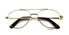 Zenni Optical 419014 Eyeglass Frame Gold Metal Aviator Pre-owned. Price: $35.00.