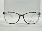 Nicole Miller Ibiza C01 Smoke Tortoise Crystal Clear 53-15-135 Eyeglasses Frames New. Price: $37.99.