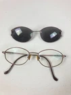 Att 3003 Women's Eyeglass Frames With Clip On Sunglasses Size 50-18-140 Round Pre-owned. Price: $30.00.