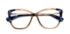 Longchamp LO2640 272 Blue Brown Authentic Designer Eyeglasses Frames 54-14-140 New. Price: $65.00.