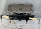 Ray-ban Round Eyeglasses Black Acetate Gold Metal Clear Demo RB6396 5784 53MM New. Price: $98.99.