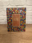 Earthbound Home Glass Mosaic Frame 4 X 6 Brilliant Colors Handmade Used. Price: $13.50.