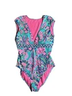 Lilly Pulitzer Nwt Imogen One Piece Blue Horizon Jungle Sunrise - Size 16 New. Price: $89.00.