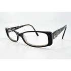 Swarovski Eyeglass Frames Womens Black Grey Marble Crystal Accents 52-16-135 Pre-owned. Price: $99.99.