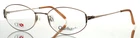 Charmant CX7322 Brown Womens Oval Full Rim Eyeglasses 52-18-135 B:34 New. Price: $19.99.