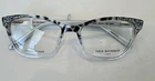 Lulu Guinness L959 Bon Eyeglasses Clear Crystal Animal Print Cat 52-16 135 New. Price: $60.00.