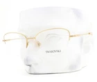 Swarovski Half Rim Eyeglasses 1010 4004 Gold Crystals 55MM No Case New. Price: $78.50.