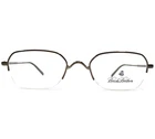 Brooks Brothers Eyeglasses Frames BB1013 1307 Brown Oval Half Rim 50-20-140 New. Price: $127.29.