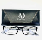 New Gianni Po GP6087 Blk/white Black Rectangle Eyeglasses 52-18-140 B:32. Price: $59.99.