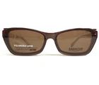 Easyclip Eyeglasses Frames Wf EC287 Brown Tortoise With On Lenses 51-16-135 New. Price: $46.79.