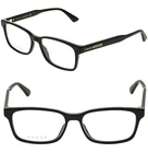 Gucci GG0826O Black Stripe Rectangular Eyeglasses 53MM 001 Frame Unisex New. Price: $179.80.