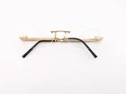 Gold & Eyeglasses, Frames Only, Ravi 016 CB24, Genuine Horn, Metal/wood Pre-owned. Price: $329.99.