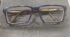 Maui Jim MJO2120-03G Lg Crystal Blue Brown Rectangle Eyeglasses 57-17 145 Italy Pre-owned. Price: $42.49.