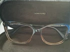Tom Ford Women's Brown Gradient Butterfly Eyeglasses Frames Tf 5514 005 Pre-owned. Price: $39.50.