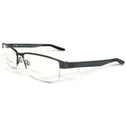 Nike Eyeglasses Frames 8138 071 Gunmetal Matte Smoke Gray Half Rim 56-16-140 New. Price: $93.59.