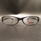 Bellagio B736 C01 Black Glitter Striped Eyeglass Frames 53-16-135 Designed In New. Price: $28.42.