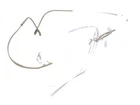 Silhouette 5515 70 8540 Titanium Silver Gray Rimless Eyeglasses Frames 19 140 Pre-owned. Price: $104.99.