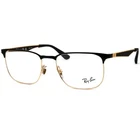 New Ray-ban Rx-able Eyeglasses Rb 6363 2890 54-18 Black & Gold Frames. Price: $135.00.