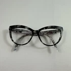 Burberry B2276 3722 Black Gray Cat Eyes Eyeglasses Frame Only 53-16 140 Italy Pre-owned. Price: $49.95.