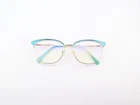 Lucky Brand Eyeglasses, Frames Only, D514, 52-16-135, Metal, Teal, Cat Pre-owned. Price: $39.99.