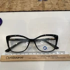 Modern Times Glimmer Black Plastic Cat Full Rim Eyeglasses 54.17.140 New. Price: $44.99.
