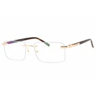 Charriol Men's Eyeglasses Shiny Gold/brown Horn Metal Rimless Frame PC75112 C01 New. Price: $121.49.