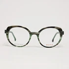 Dutz DZ2292 Women's Oval / Cat Eye Glasses In Green Horn 49MM New. Price: $149.99.